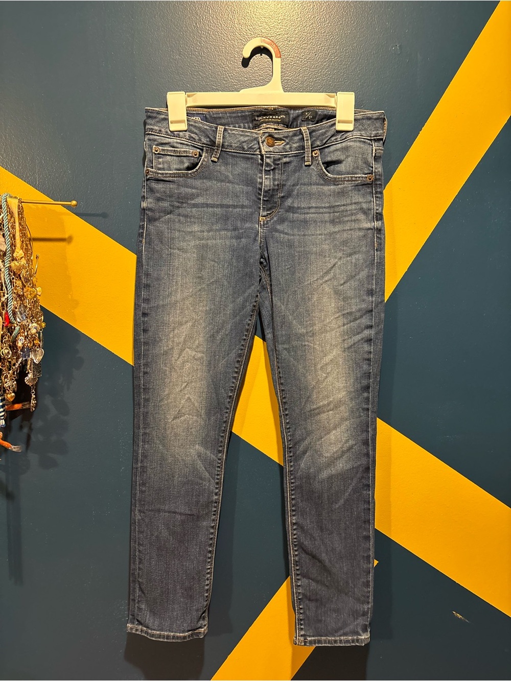 Lucky Brand Medium Wash "Lolita Crop" Skinny Jeans EUC